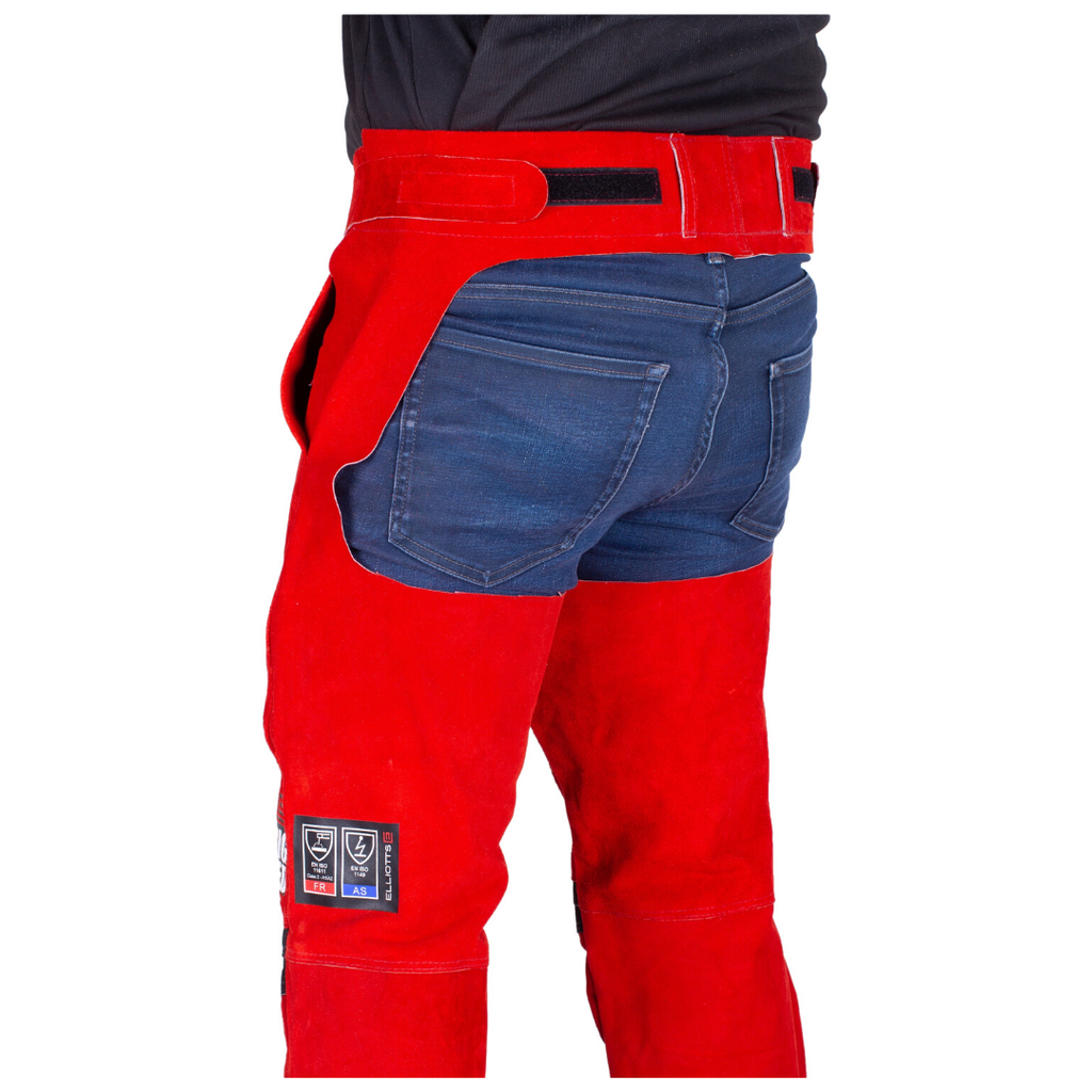 Welding Trouser Leather Full Seat Big Red L-XL