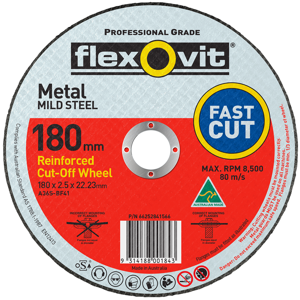 Cut Off Disc 178x2.5x22 Metal Flexovit