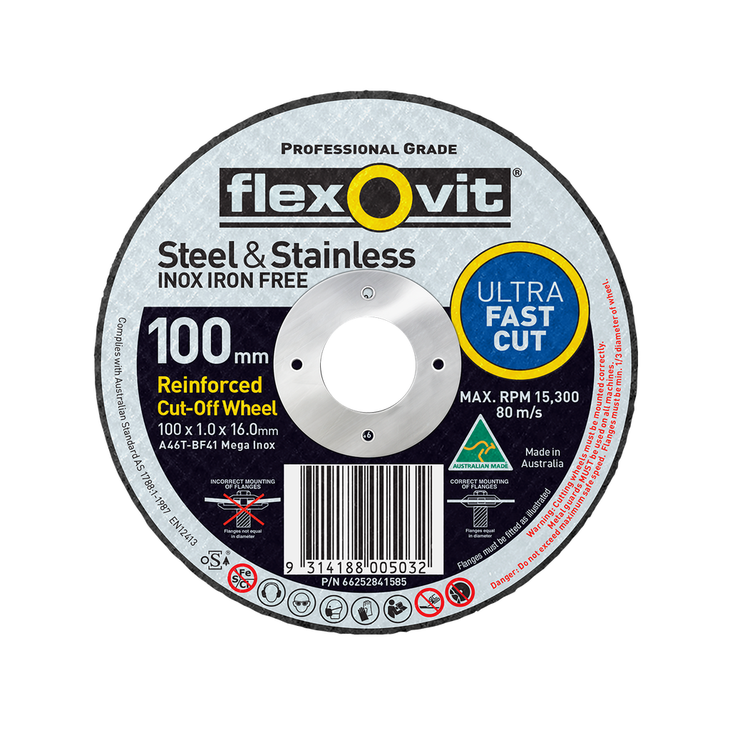 Cut Off Disc 102x1.0x16mm A46TBF41 Mega Inox