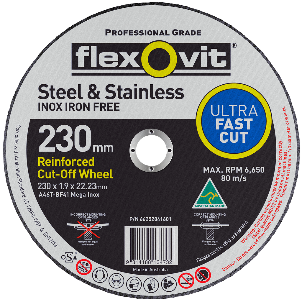 Cut Off Disc 230x1.9x22 Inox Flexovit
