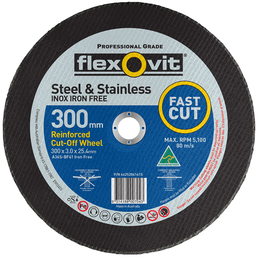Cut Off Disc 305x3.0x25 Low Speed A36SB Flexovit