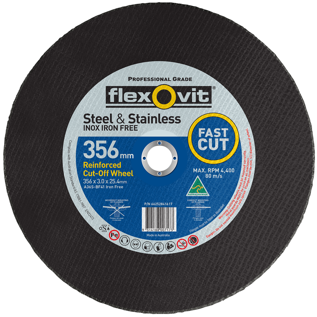 Cut Off Disc 356x3.0x25 Low Speed A36SB Flexovit