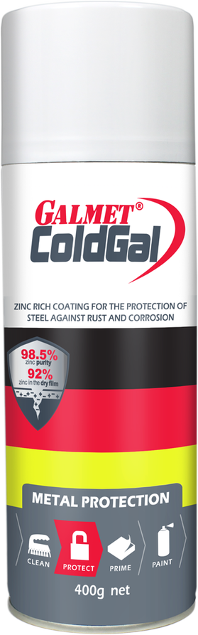 Paint Cold Galvanising Grey Aerosol 400g Galmet ColdGal