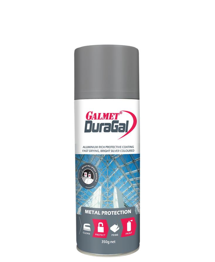 Paint Silver Gal Bright Aerosol 350g Galmet Duragal