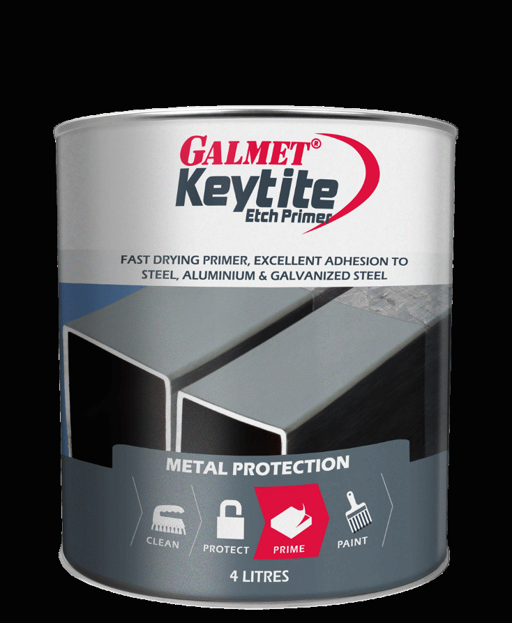 Paint Primer Grey Etch 4L Keytite Galmet