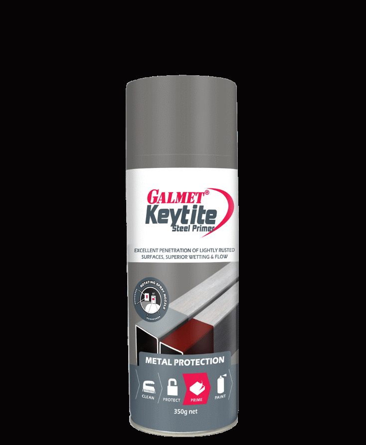 Paint Primer Aerosol Grey 350g Keytite Galmet