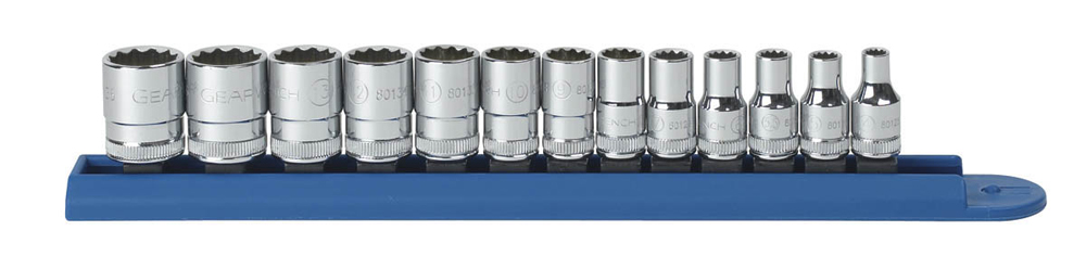 Socket Set 1/4dr 12pt Metric 13pc GearWrench