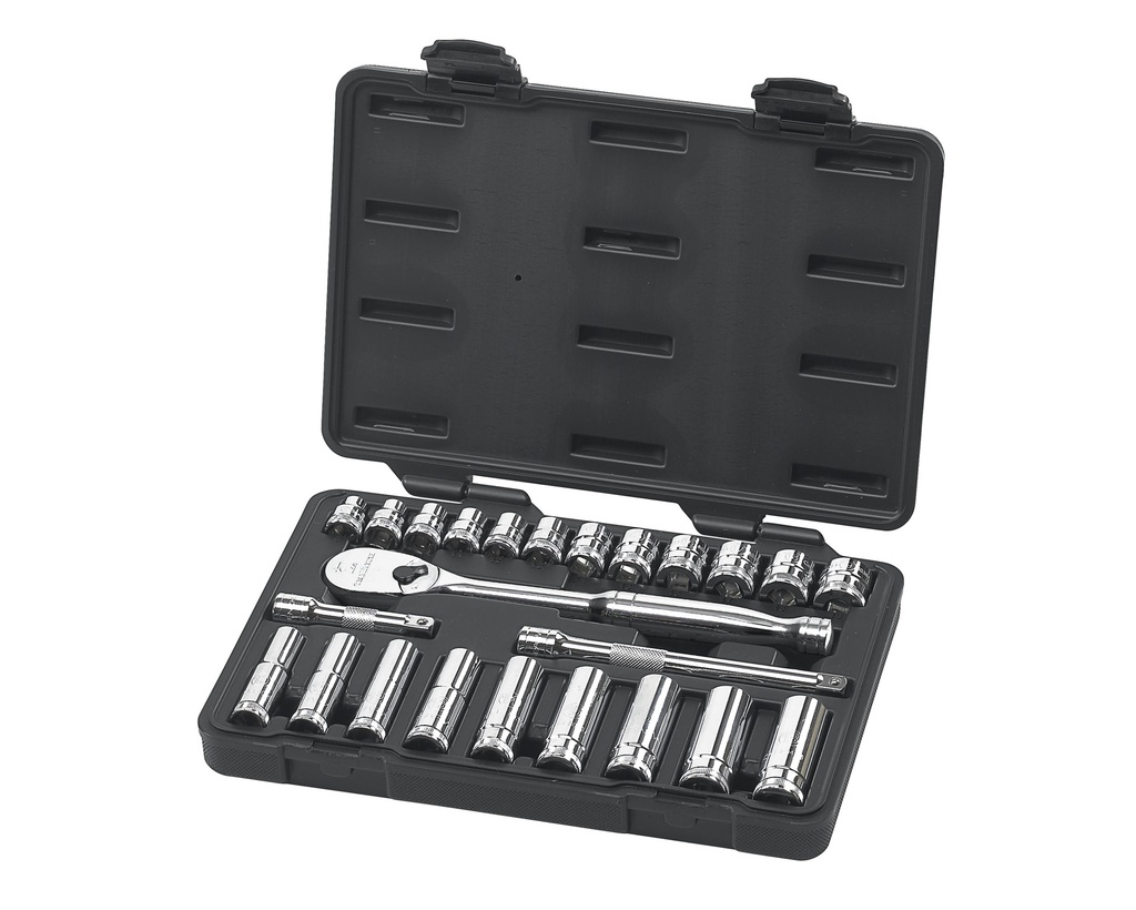 Socket Set 3/8dr 6pt & 12pt Metric 24pc GearWrench