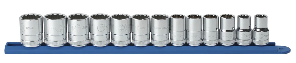 Socket Set 1/2dr 12pt Metric 13pc GearWrench
