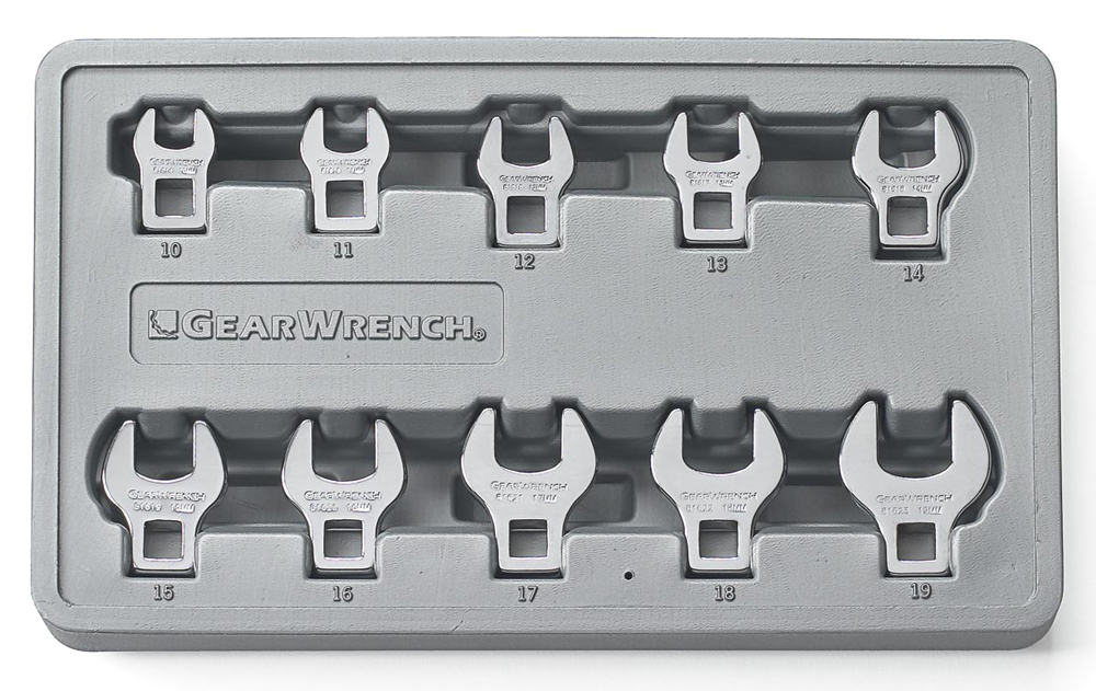 Crowsfoot Set Metric 10pc GearWrench