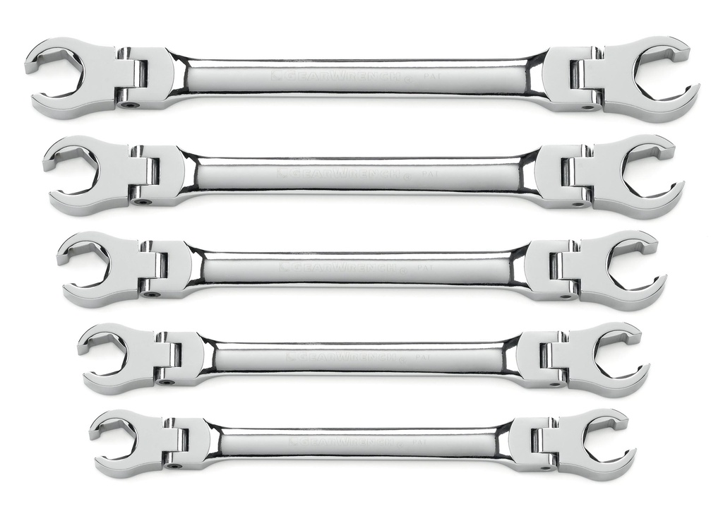 Flare Nut Spanner Set Flex Head 1/-7/8" 5pc