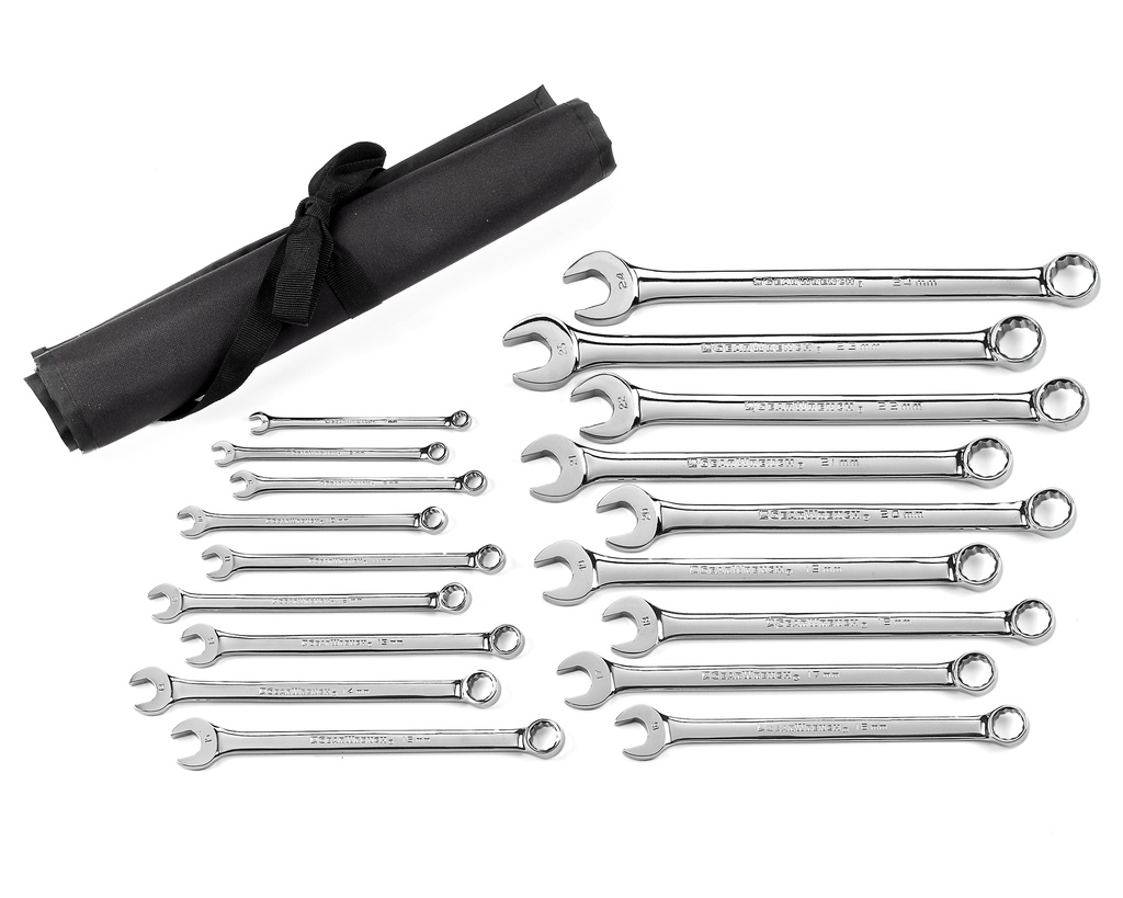 Combination Spanner Set Long Metric 18pc