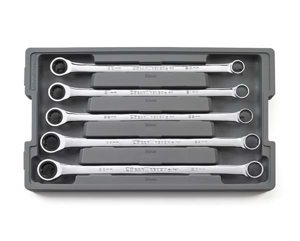Gear Ratchet Spanner Set Single Ring XL 20-25mm
