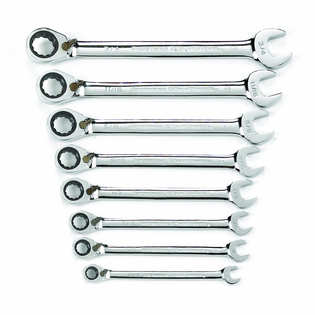 Gear Ratchet Spanner Set Reverse AF 8pc GearWrench