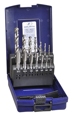 Tap & Drill Set Metric M3 to M12 Single Goliath