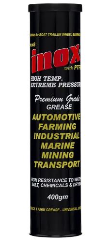 Grease 400gm PTFE High Temp Cartridge MX8 Inox