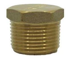 Hexagon Plug 25mm (1M) HP25 Brass