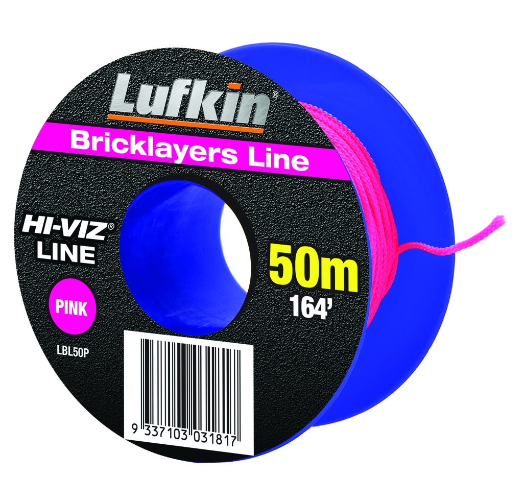 Bricklayer Line 50m Pink Lufkin