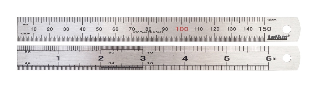 Rule 150mm M/E Stainless Steel Lufkin