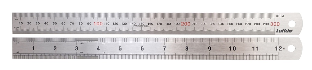 Rule 300mm M/E Stainless Steel Lufkin