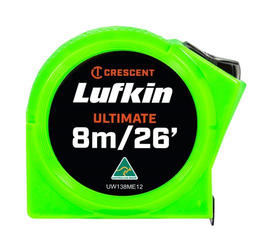 Tape Measure 8m M/E Ultimate 19mm Wide Lufkin
