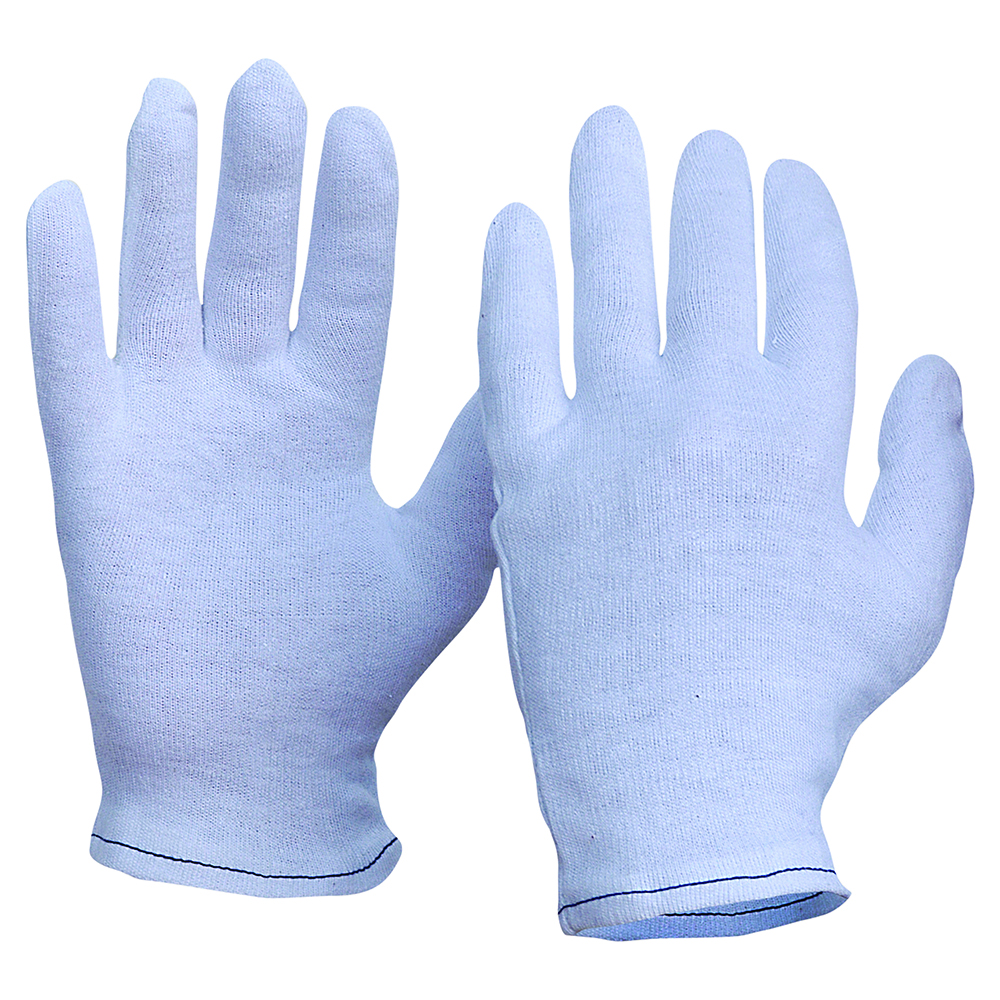 Glove Poly/Cotton Lightweight Cuffless Mens