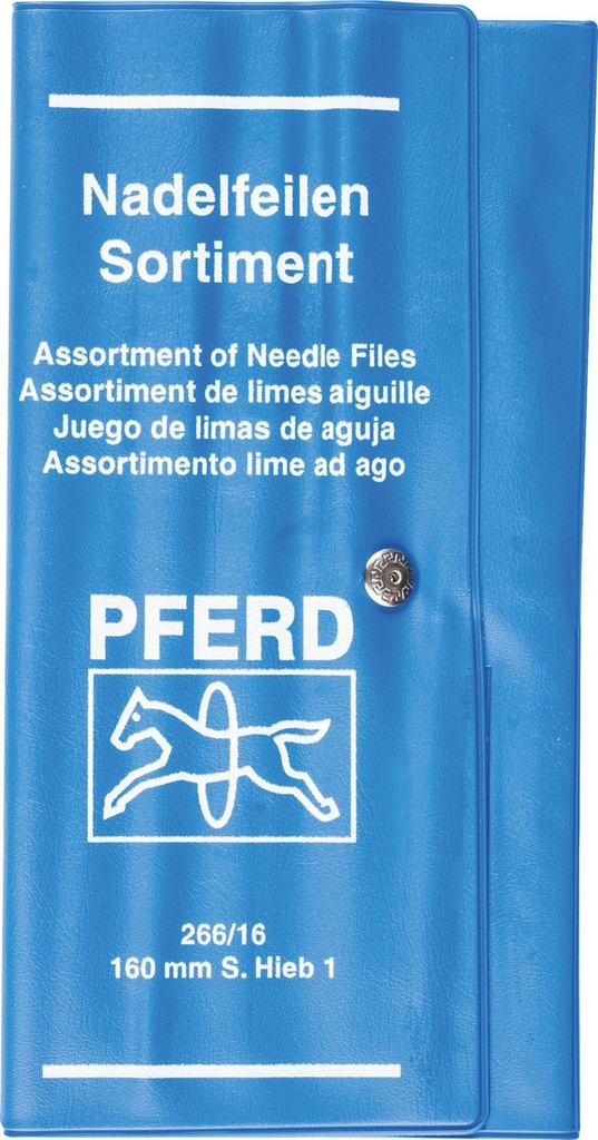 File Needle Set 160mm Bastard 12pc Wallet Pferd