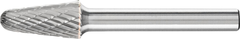 Carbide Bur Round Nose Cone Shape 3/8x1 1/8" Double Cut SL3 HP
