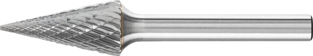 Carbide Bur Pointed Cone Shape 1/2x1" Double Cut SM5 HP