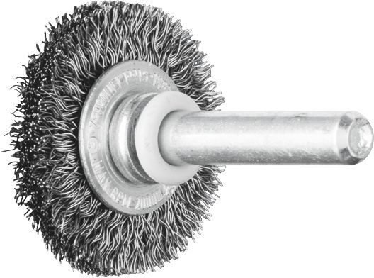 Wheel Brush Crimp  30x6mm Steel Spindle (6)