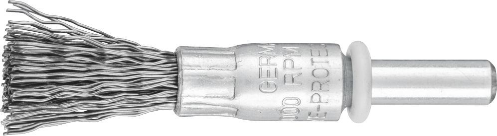 End Brush Crimp 10mm Spindle (6) Steel 0.35