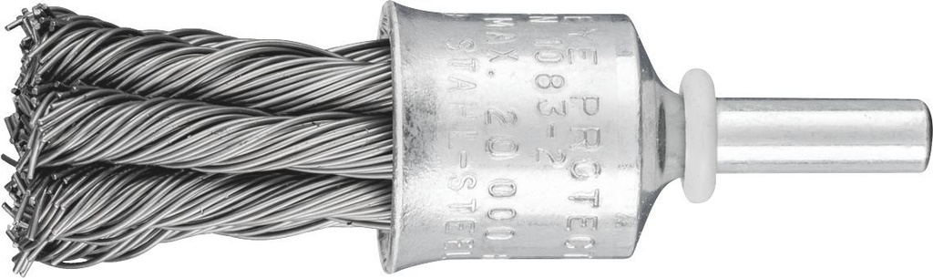 End Brush Twist 19mm Spindle (6) Steel 0.50