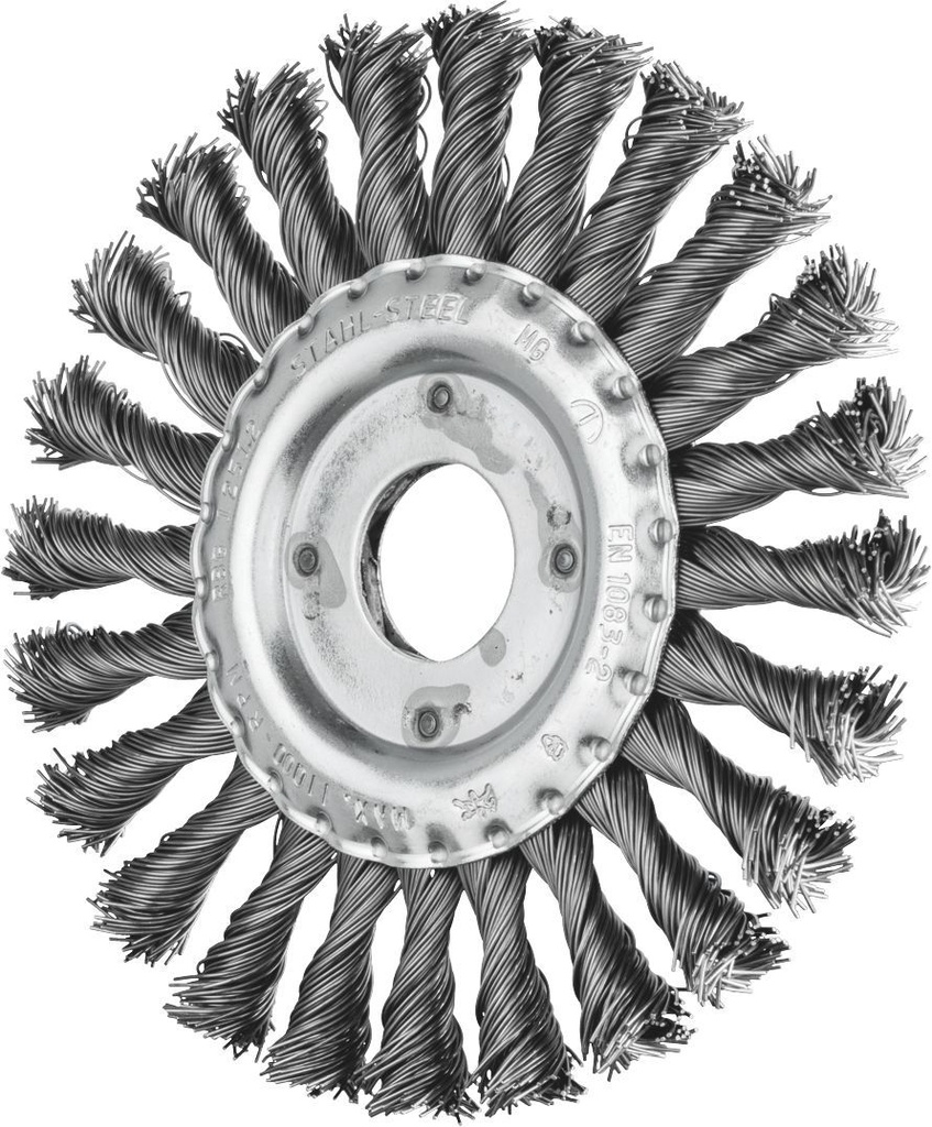 Wheel Brush Twist 100x12mm Steel M14 Thread