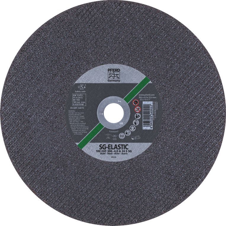 Cut Off Disc 300x4.0x25 HiSpeed SG Steel Pferd