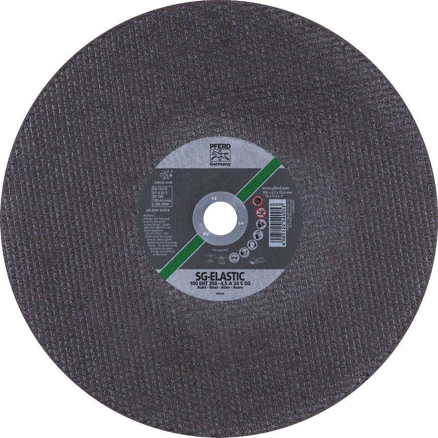 Cut Off Disc 350x4.5x25 HiSpeed SG Steel Pferd