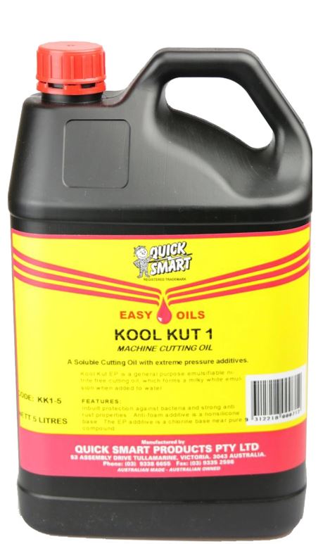Cutting Fluid Soluble Oil 5Lt Kool Kut Quick Smart