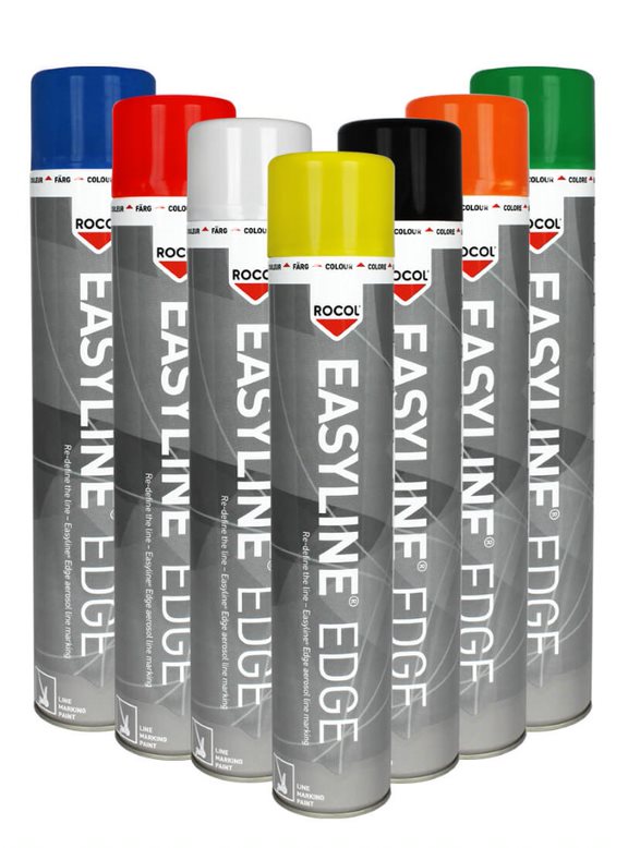 Paint Linemarking Aerosol Black 750ml Easyline Roc