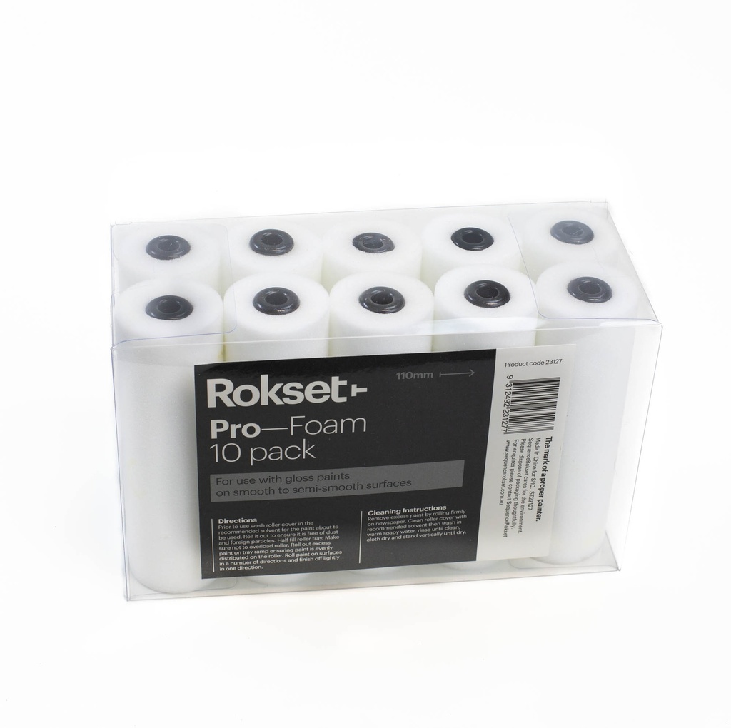 Paint Roller Cover Foam 110mm 10pk