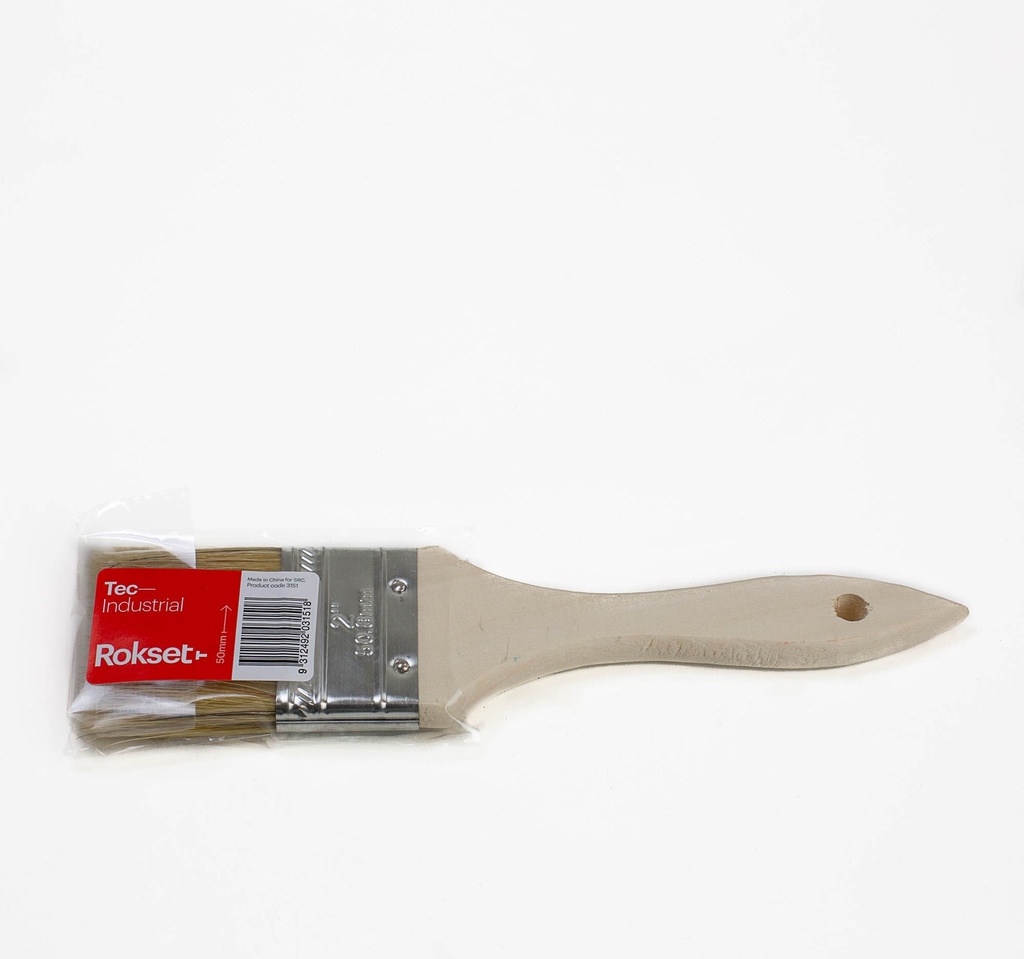 Paint Brush 50mm Industrial Wooden Handle Rokset