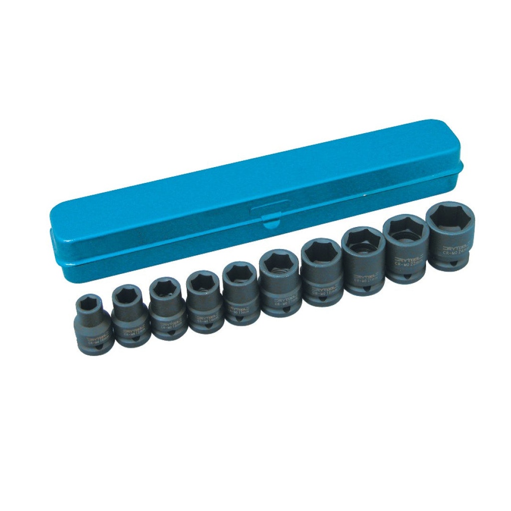 Impact Socket Set 1/2dr Rytool
