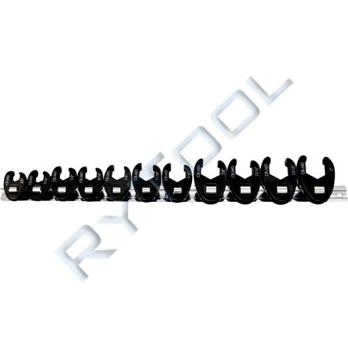 Crowsfoot Set AF 11pc 3/8dr Rytool