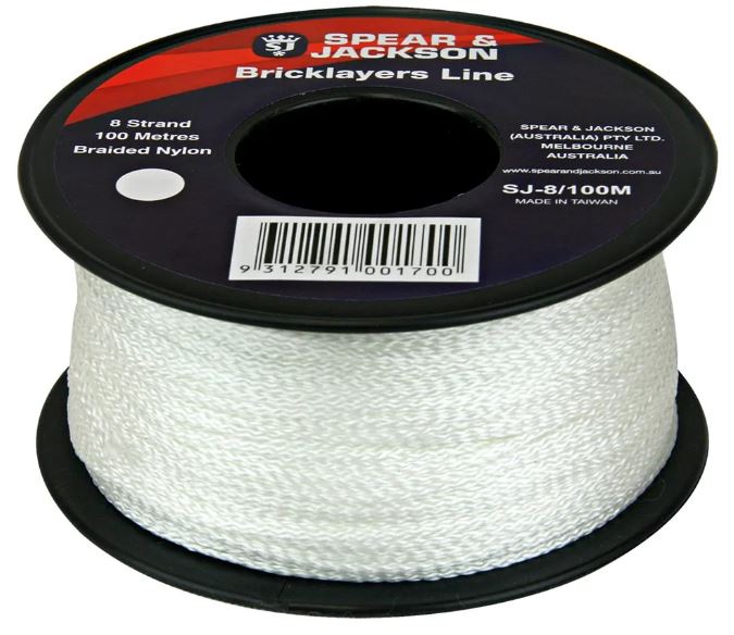 Bricklayer Line 100m White No8 Spear & Jackson