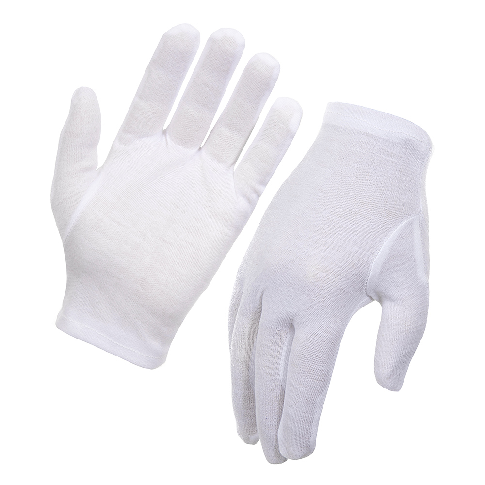 Glove Poly/Cotton Lightweight Cuffless Mens