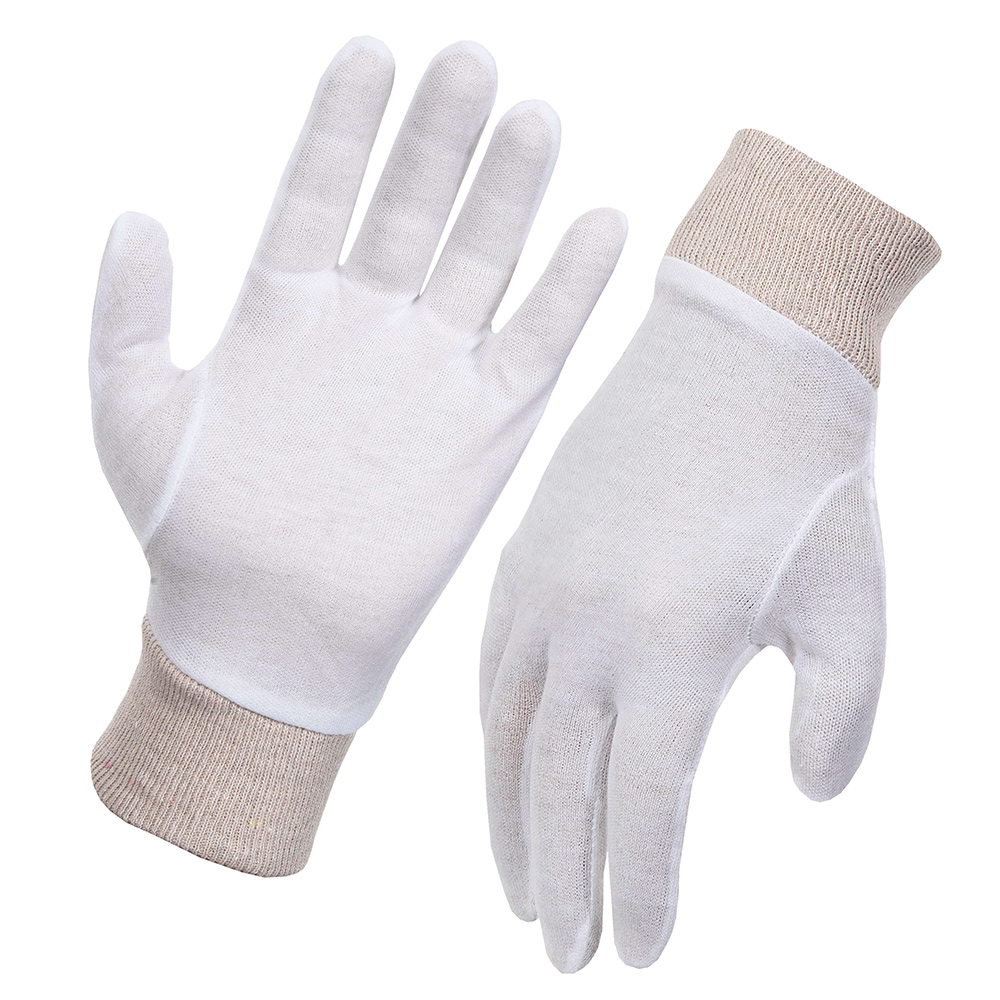 Glove Poly/Cotton Lightweight Knit Cuff Ladies