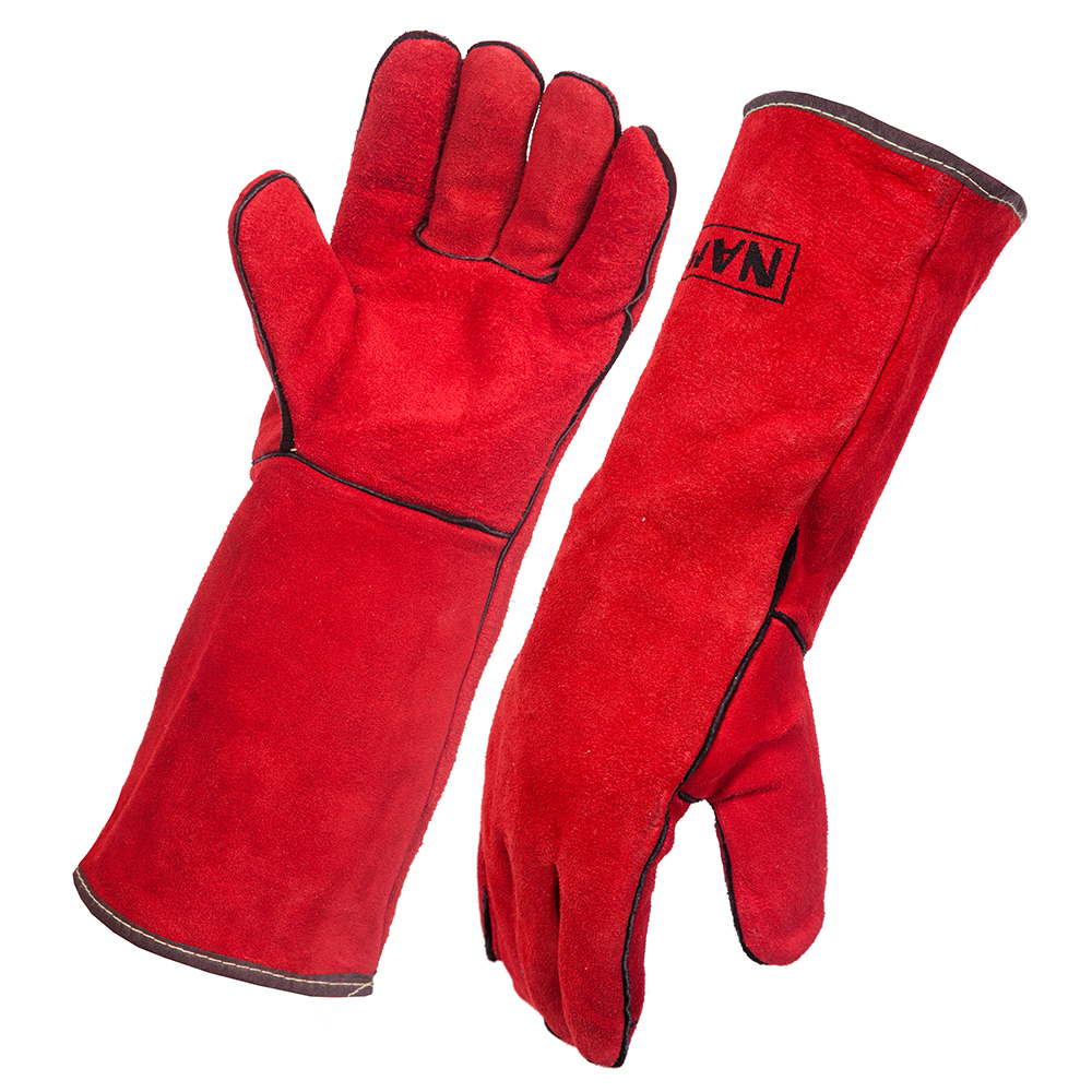 Welding Glove Gauntlet Red Hot Shot Kevlar Stitch