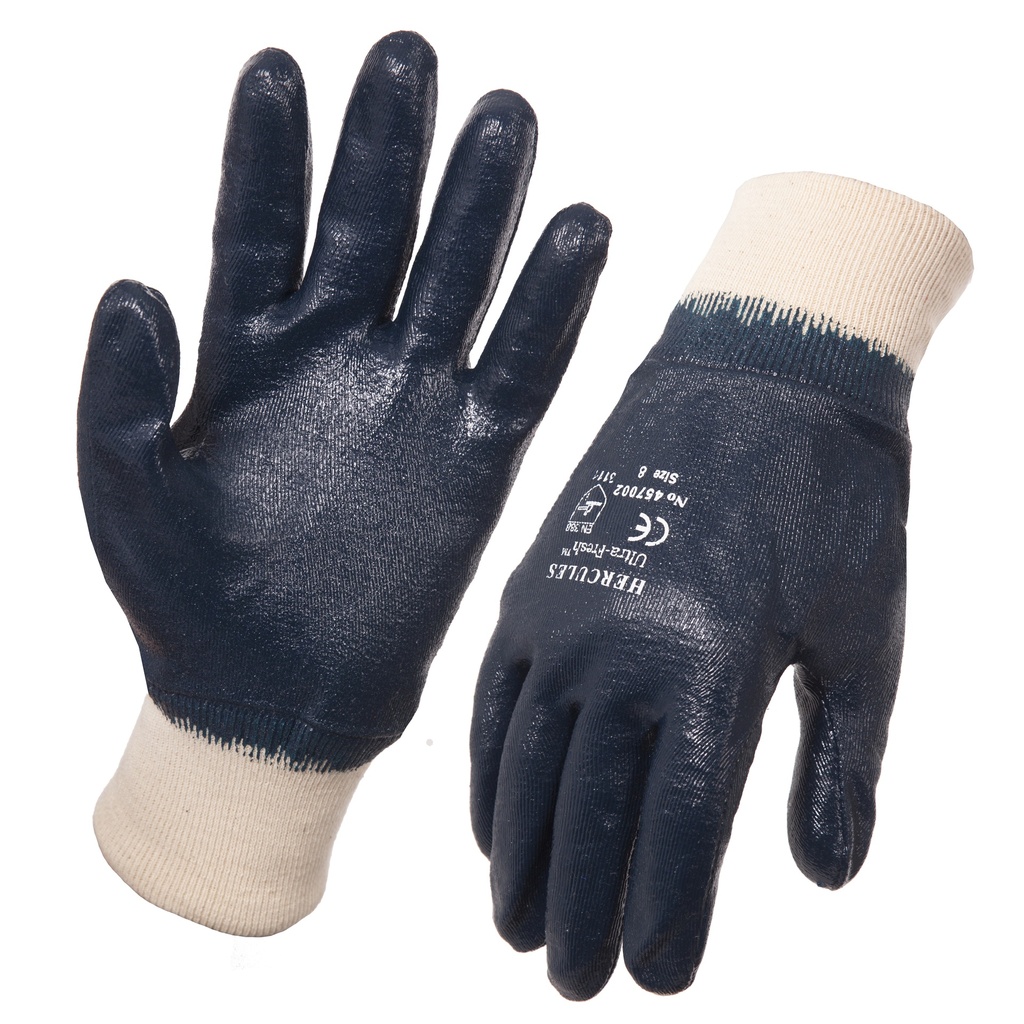 Glove Synthetic Nitrile Blue Hercules sz6