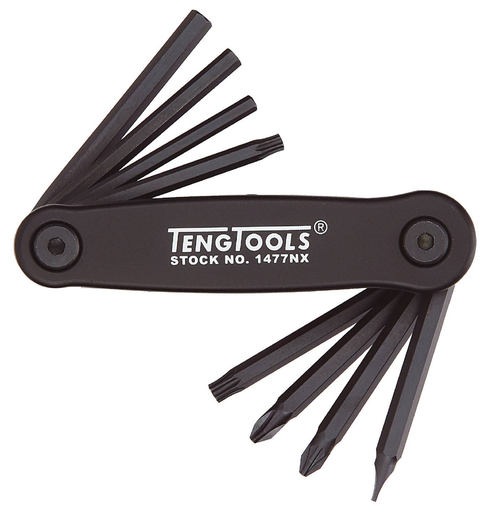 Key Wrench Set Hex Fold Up Various Teng