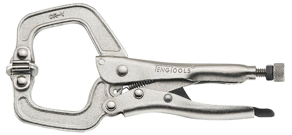 Locking Plier C Clamp 150mm Self Lock Swivel Teng