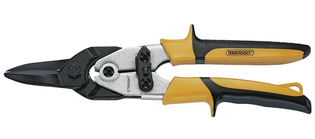 Aviation Snips Straight Cut Yellow Teng