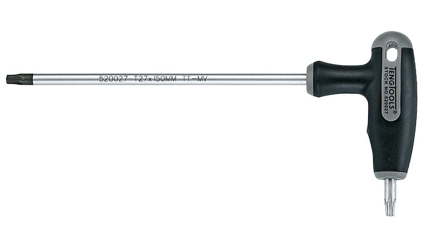 Key Wrench Torx T9 T-Bar x100mm Teng